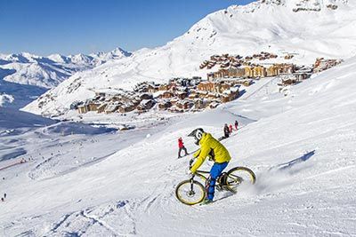 les 3 Vallées VTT sur neige