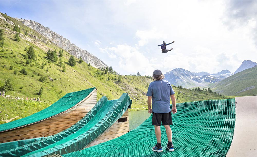 station montagne été Tignes Acroland