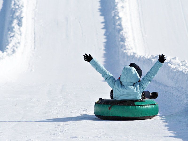 tubbing neige