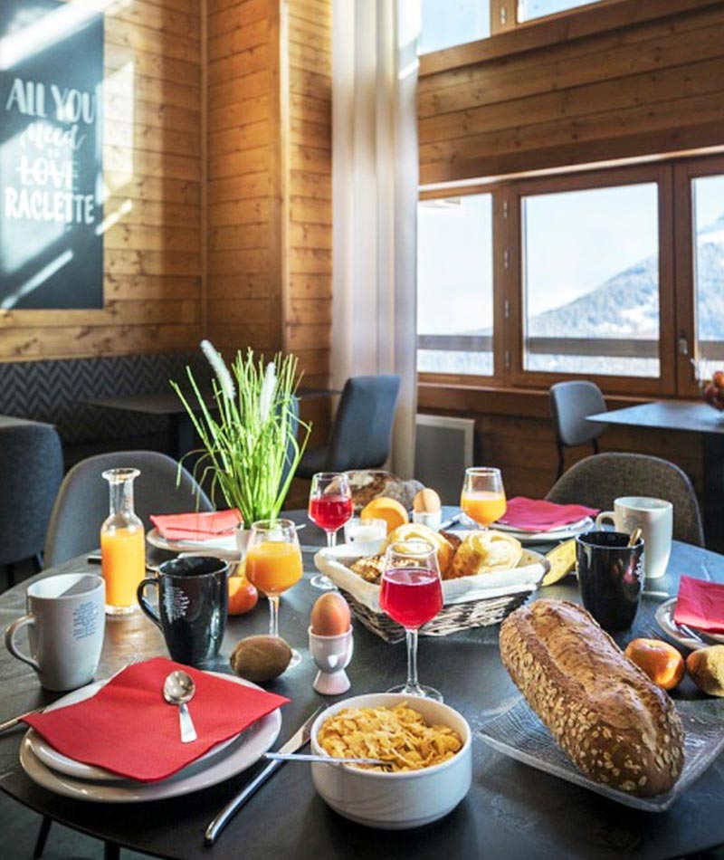 formule pension complète avec vue sur la neige - Haute-Savoie