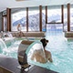 Indoor - outdoor heated pool